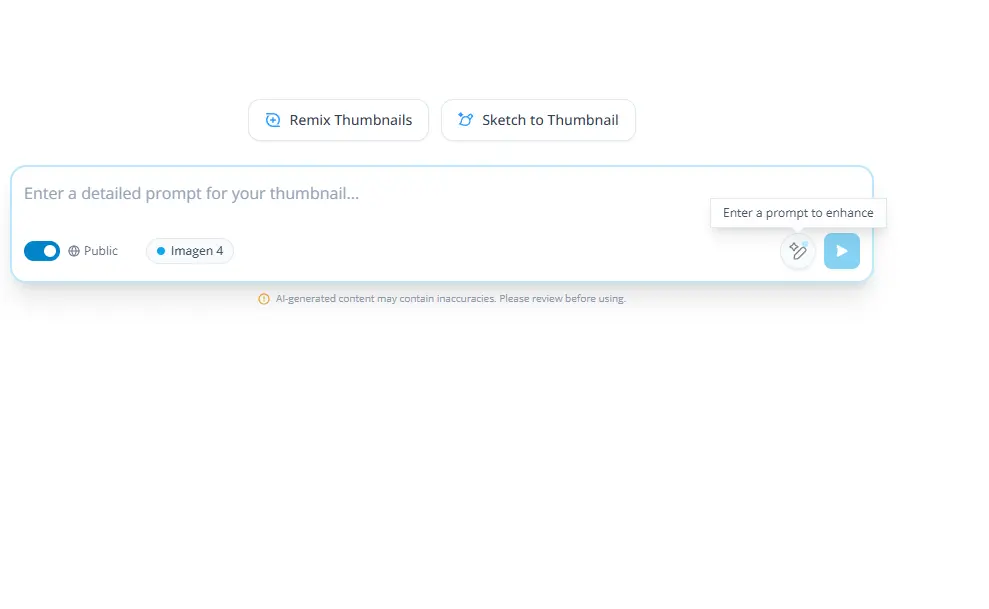 Prompt enhancement screenshot
